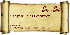 Szegedi Szilveszter névjegykártya
